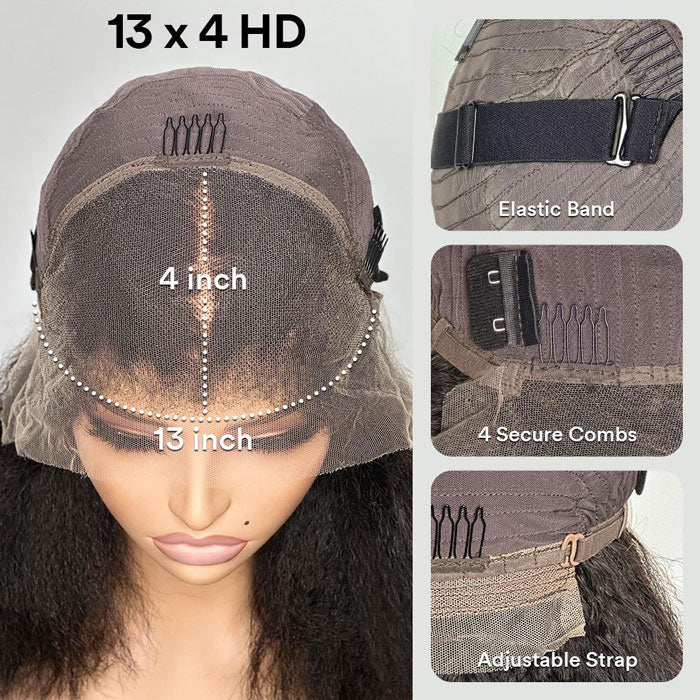 13x4 Lace Frontal Pre-All Glueless Wig Chocolate Brown Body Wave/Straight Ready & Go Human Hair Wigs Special Offer - Image 9