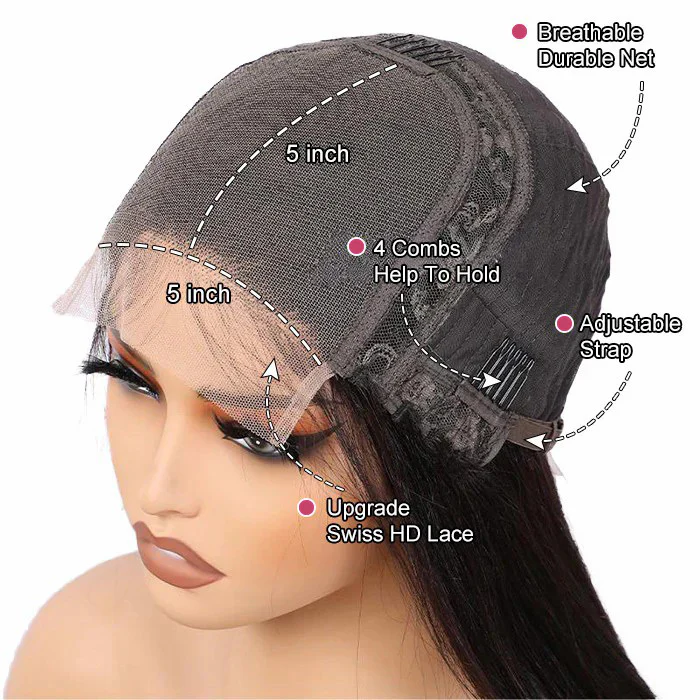 4C Edges Curly Bob Wig 220% Density Short Human Hair Glueless Lace Wig Natural Hairline Special Offer - Image 9