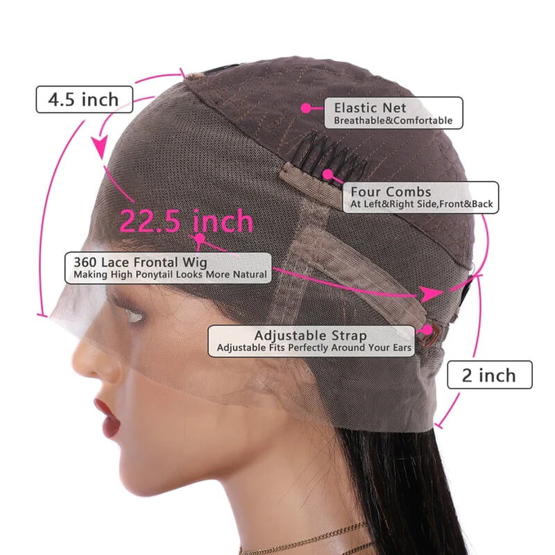 Deep Curly 360 Lace Front Wigs HD Transparent Lace Wig Wet And Wavy Human Hair - Image 5
