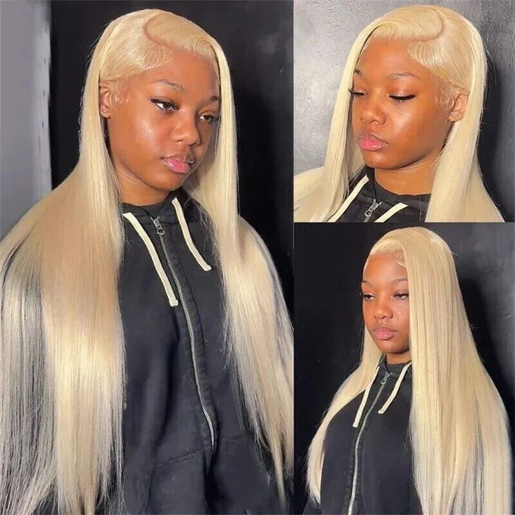 613 Blonde Straight & Body Wave Glueless Wig 8x5 Pre Cut Lace Put On Go Human Hair Wigs - Image 7
