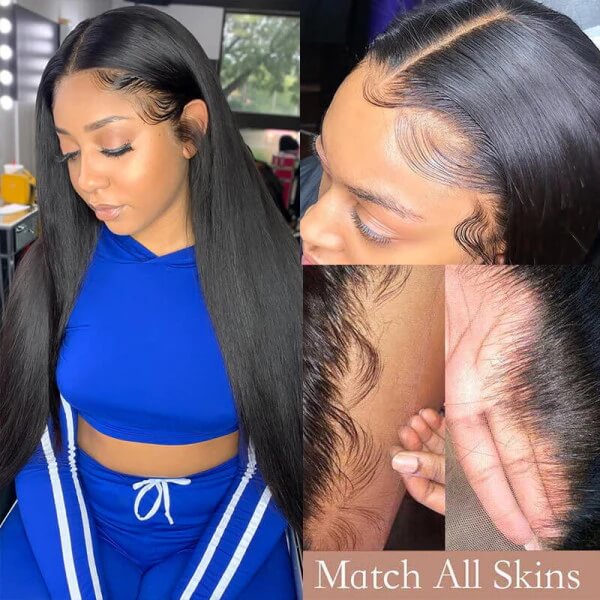 HD Transparent Lace Front Human Hair Wigs 13x4/13x6 Straight Frontal Wig For Women - Image 4