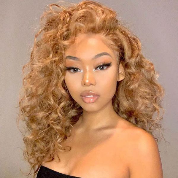 Loose Deep Wave Wigs #27 Colored 13x4 HD Lace Front Wig Virgin Human Hair - Image 6