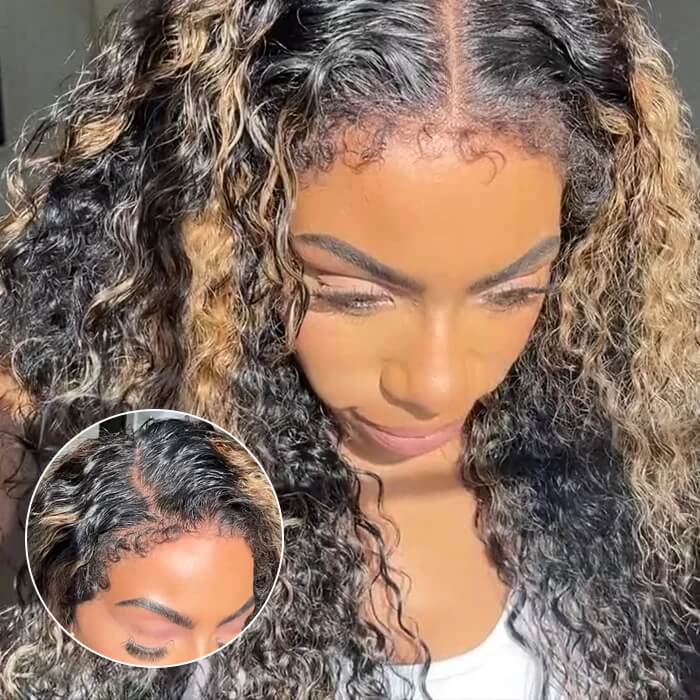 NEW Kinky Curly 4C Edges Realistic Hairline 8x5/360 Pre Cut HD Lace Frontal Glueless Human Hair Wigs - Image 10