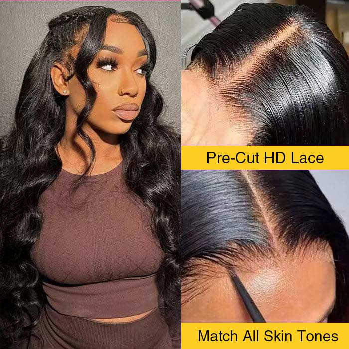 Pre Pleached Pre Cut Lace Glueless Wig 220% Density 8x5/13x4 HD Lace Frontal Put On and Go Human Hair Wigs Special Offer - Image 5