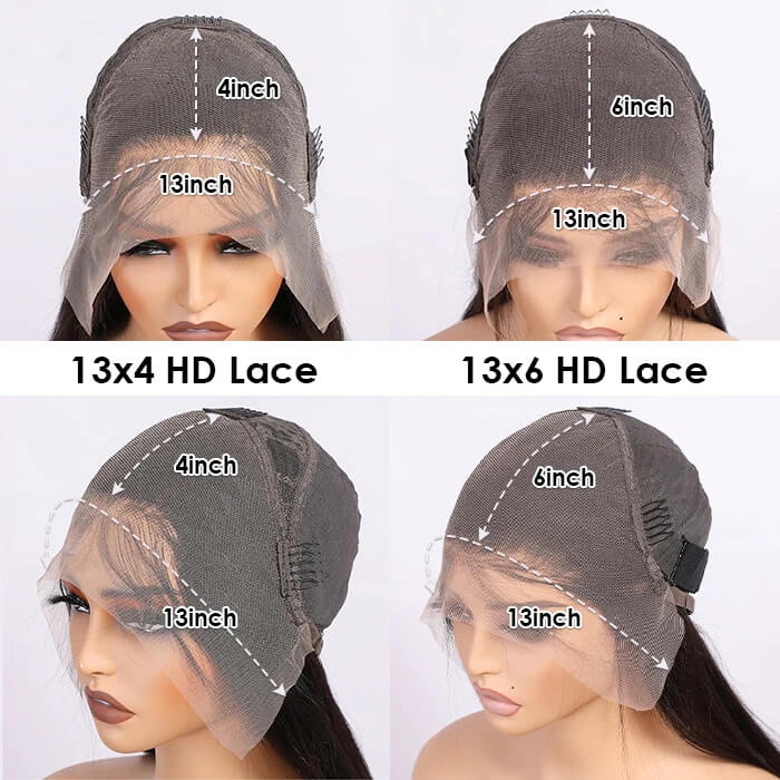 Curtain Bangs Glueless HD Lace Wig Chic Retro Body Wave Human Hair Wigs with Adjustable Strap - Image 15
