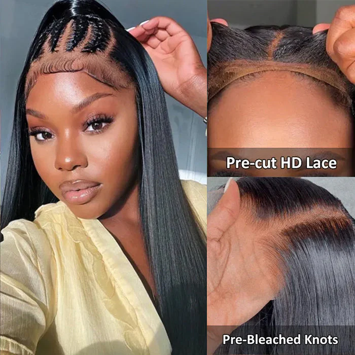 Put On & Go Upgraded Hidden Strap Snug Fit 360 Lace Frontal Wig Glueless Human Hair Wigs Special Offer - Image 8