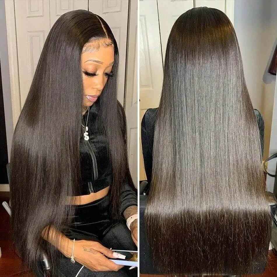 Skin Melt HD Lace Wigs 13x4 Lace Front Wigs Glueless Straight Human Hair Wigs - Image 7